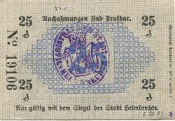 Helmbrechts - Stadt - 10.4.1917 - 25 Pfennig