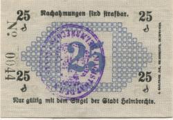 Helmbrechts - Stadt - 10.4.1917 - 25 Pfennig