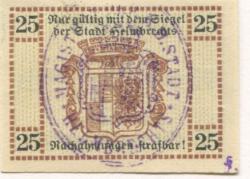 Helmbrechts - Stadt - -- - 25 Pfennig