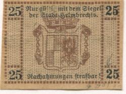 Helmbrechts - Stadt - -- - 25 Pfennig