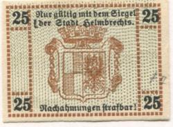 Helmbrechts - Stadt - -- - 25 Pfennig