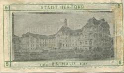 Herford - Stadt - 1.6.1917 - 5 Pfennig