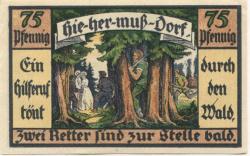Hermsdorf - Gemeinde - 1.5.1921 - 75 Pfennig