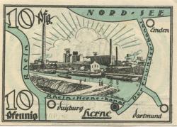Herne - Stadt - 1.7.1921 - 10 Pfennig