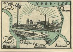 Herne - Stadt - 1.7.1921 - 25 Pfennig