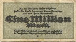 Herne - Stadt - 1.8.1923 - 1 Million Mark