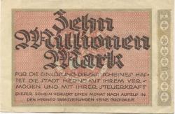Herne - Stadt - 1.8.1923 - 10 Millionen Mark