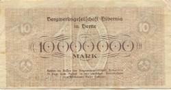 Herne - Bergwerksgesellschaft Hibernia - August 1923 - 10 Millionen Mark