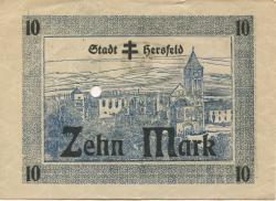 Hersfeld - Stadt - 4.11.1918 - 31.1.1919 - 10 Mark