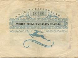 Hirschfelde (heute: Zittau) - Gemeinde - 20.10.1923 - 10 Milliarden Mark 