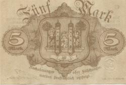Hof - Stadt - 9.11.1918 - 1.2.1919 - 5 Mark 