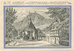 Honnef - Verkehrsvereine Bad Honnef und Rhöndorf - 1.10.1921 - 99 Pfennig