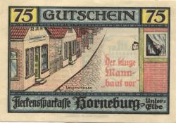 Horneburg - Sparkasse - 1.5.1921 - 75 Pfennig 