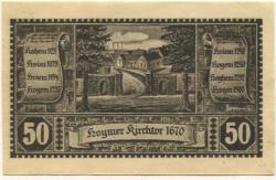 Hoym (heute: Seeland) - Stadt - 17.5.1921 - 50 Pfennig