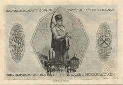 Hückelhoven - Gewerkschaft Sophia Jacoba, Steinkohlenbergwerk - 31.8.1923 - 2 Millionen Mark