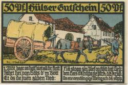 Hüls (heute: Krefeld) - Gemeinde - 1.11.1921 - 50 Pfennig 