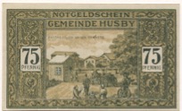 Husby - Gemeinde - - 15.12.1921 - 75 Pfennig