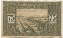 Husby - Gemeinde - - 15.12.1921 - 75 Pfennig 
