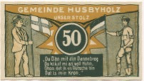 Husbyholz (heute: Husby) - Gemeinde - 1.7.1921 - 31.12.1921 - 50 Pfennig