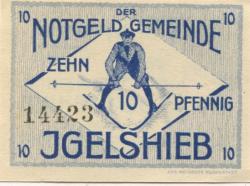 Igelshieb (heute: Neuhaus) - Gemeinde - 1.4.1921 - 10 Pfennig 
