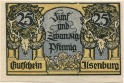 Ilsenburg - Gemeinde - 1.6.1921 - 1.1.1923 - 25 Pfennig 