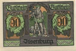 Ilsenburg - Gemeinde - 1.6.1921 - 1.1.1923 - 50 Pfennig 