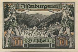 Ilsenburg - Gemeinde - 1.6.1921 - 1.1.1923 - 50 Pfennig 