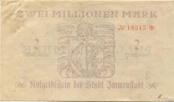 Immenstadt - Stadt - 25.8.1923 - 15.10.1923 - 2 Millionen Mark 