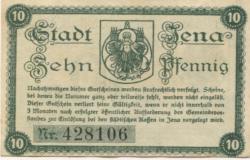 Jena - Stadt - 1.7.1919 - 10 Pfennig 