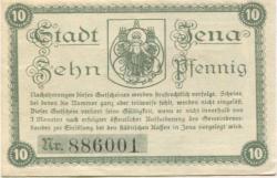 Jena - Stadt - Dezember 1919 - 10 Pfennig 