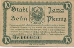Jena - Stadt - 1.8.1920 - 10 Pfennig 