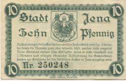 Jena - Stadt - 1.8.1920 - 10 Pfennig 