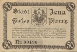 Jena - Stadt - 1.8.1920 - 50 Pfennig 