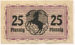 Jüterbog - Stadt - 1.4.1920 - 31.12.1921 - 25 Pfennig 