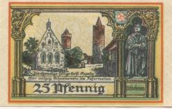 Jüterbog - Stadt - 1.10.1920 - 31.3.1922 - 25 Pfennig 