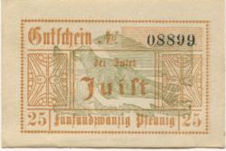 Juist - Gemeinde - 4.7.1919 - 25 Pfennig 