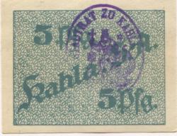 Kahla - Stadt - 1920 - 5 Pfennig 