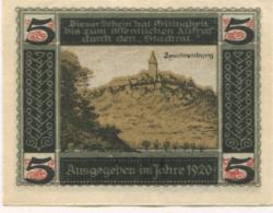 Kahla - Stadt - 1920 - 5 Pfennig 