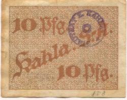 Kahla - Stadt - 1920 - 10 Pfennig 