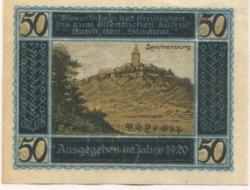 Kahla - Stadt - 1920 - 50 Pfennig 