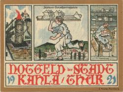 Kahla - Stadt - 1921 - 25 Pfennig 