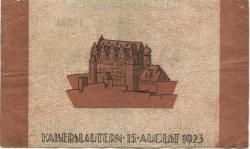 Kaiserslautern - Stadt - 15.8.1923 - 1 Million Mark
