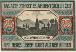 Kaltennordheim - Gemeinde - 20.11.1920 - 25 Pfennig
