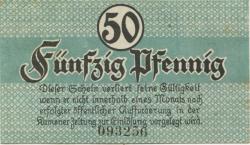 Kamen - Stadt - 1.4.1920 - 50 Pfennig