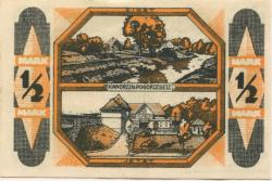Kandrzin-Pogorzelletz (heute: PL-Kedrzierzyn) - Gemeinde - 6.6.1921 - 1/2 Mark