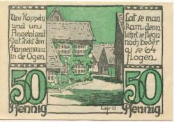 Kappeln - Lass, Wilhelm, Zigarrenversand - September 1921 - 50 Pfennig