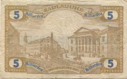 Karlsruhe - Stadt - 23.8.1923 - 5 Milliarden Mark