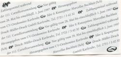 Karlsruhe - Cartellverband der deutschen katholischen Studentenverbindungen, Ortskomitee Karlsruhe - 28.5.1997 - 1 D-Mark