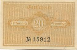 Katzhütte - Gemeinde - 15.12.1920 - 20 Pfennig