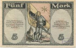 Kaufbeuren - Stadt - 15.10.1918 - 31.12.1918 - 5 Mark